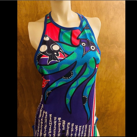 1980s Kansai Yamamoto Bright Colorful Print Tank - Picture 4 of 13